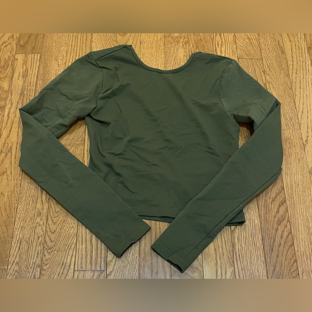 Edikted Olive Green Open Back Top